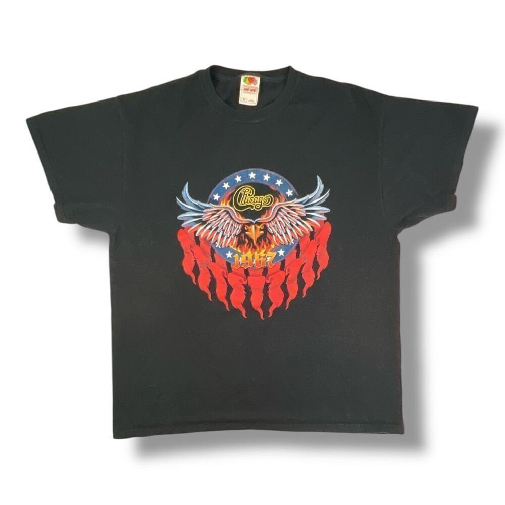 Chicago Tour 2008 Fruit Of The Loom Heavy Band T-Shirt Size Extra Large